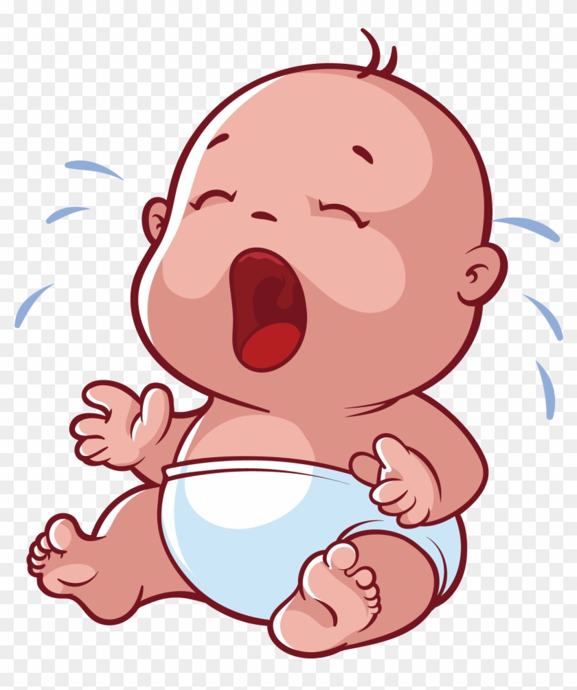 Infant Cartoon Crying - Crying Baby Clipart #392016