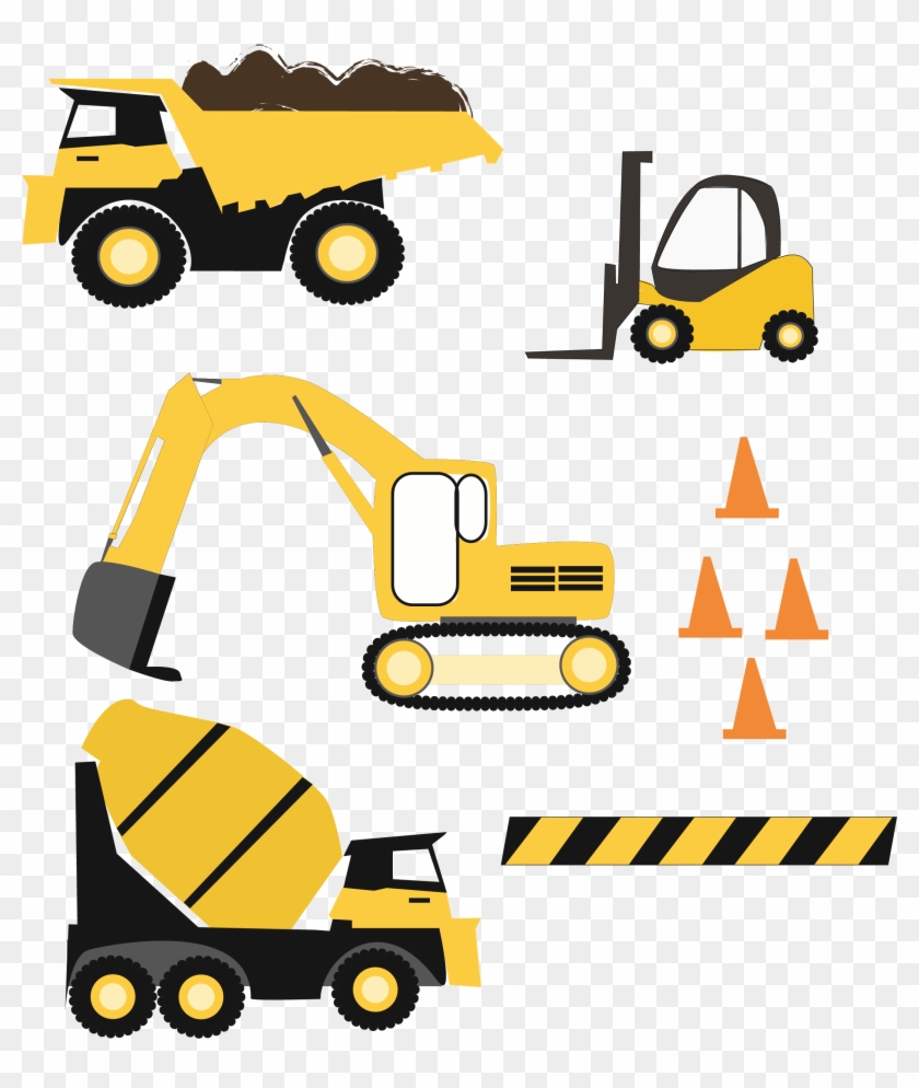 Construction Trucks Svg Files Example Image - Construction #392022