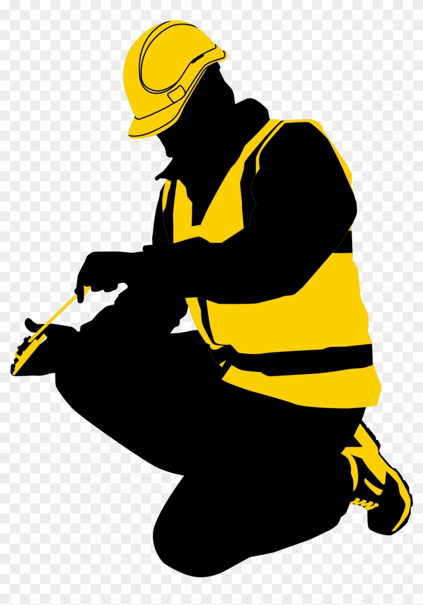 Laborer Silhouette Euclidean Vector - Construction Worker Silhouette Clipart #392024