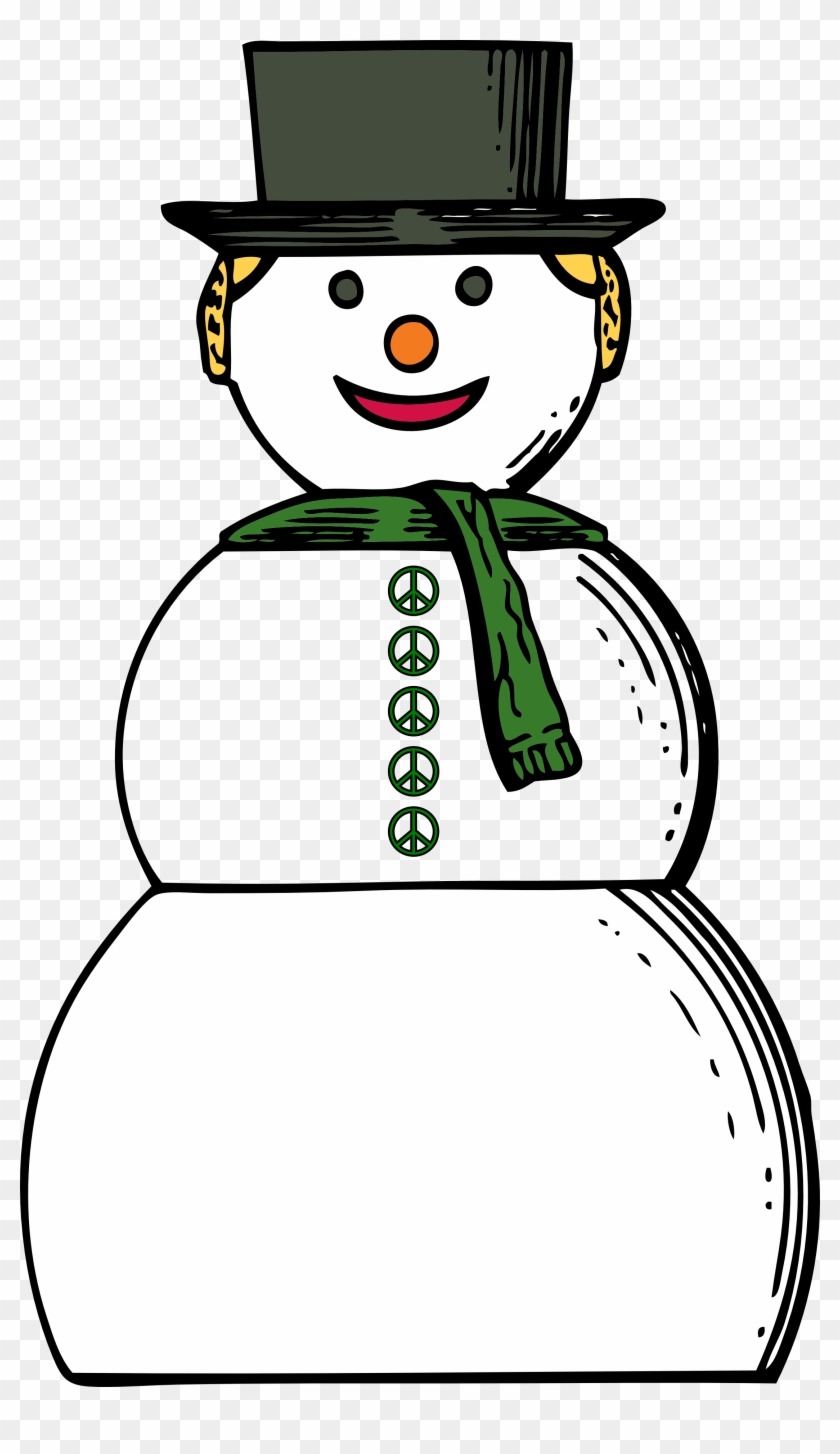 Snow Woman Christmas Xmas Snowman Peace Symbol Sign - Snow Woman #392133