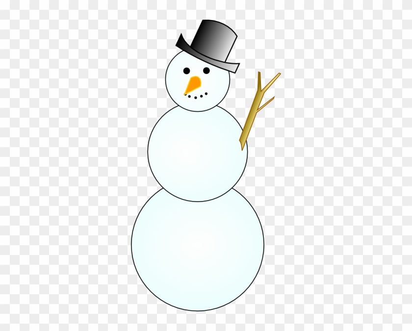 Cheerful Snowman Royalty Free Vector Image - Snowman Clip Art #392139