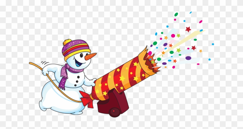 New Year Clipart Snowman - New Year Celebration Clip Art #392141