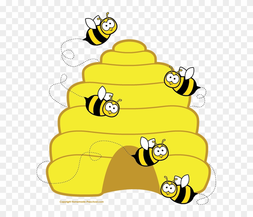 Bumble Bee Bee Clipart - Bees In A Hive Cartoon #392202