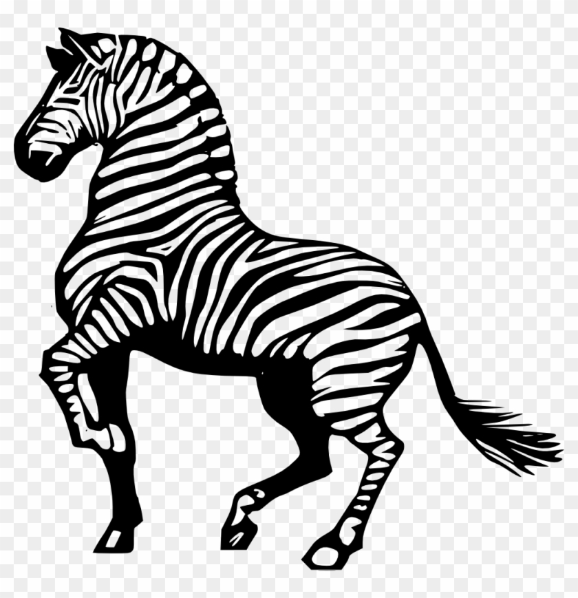 Zebra Clipart Black And White - Romantischer Zebramuttertag Karte #392229