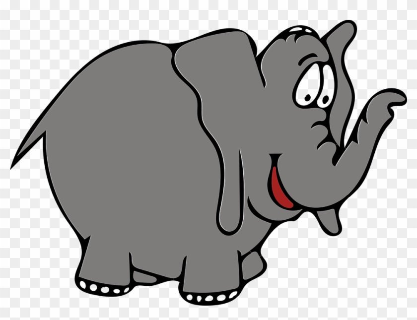 Trunk Clipart Grey Elephant - Elephant Gris #392230
