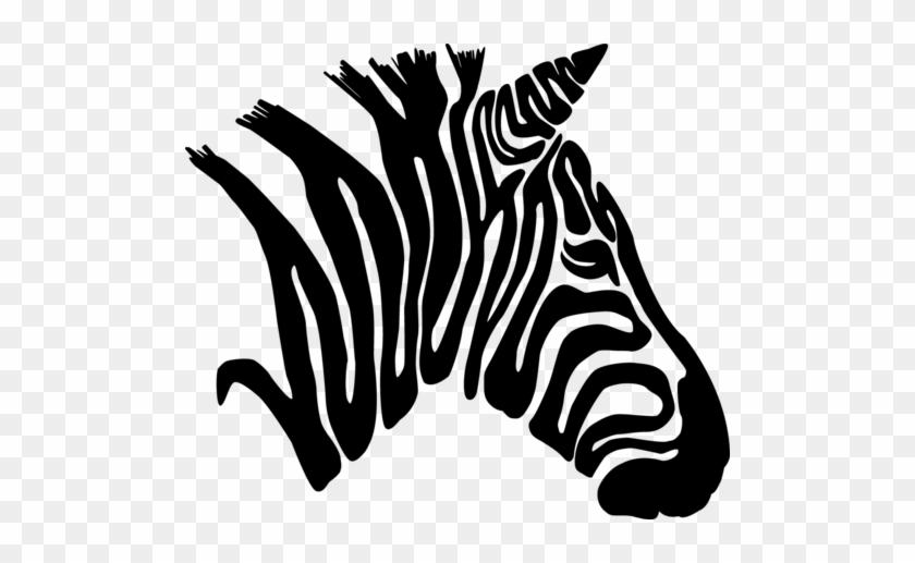 Cute Zebra Clipart Black And White - Illustration #392268