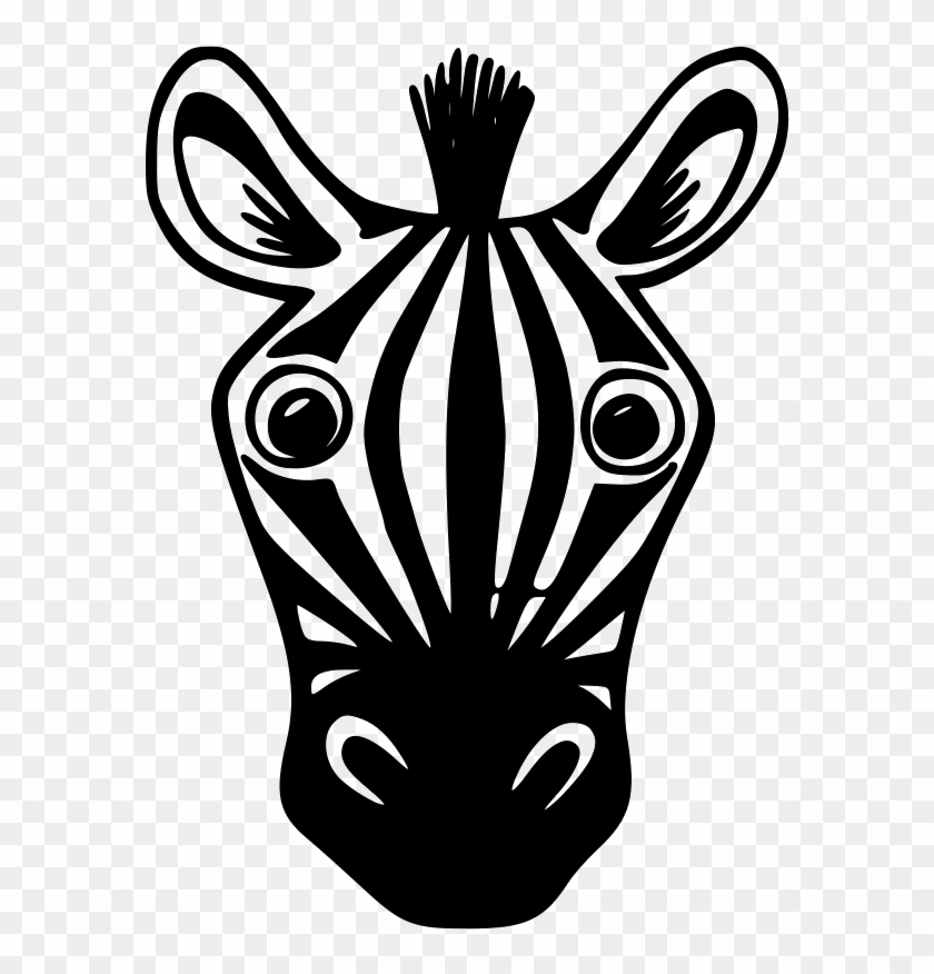 Zebra Clipart Face - Zebra Face Easy Drawing #392290