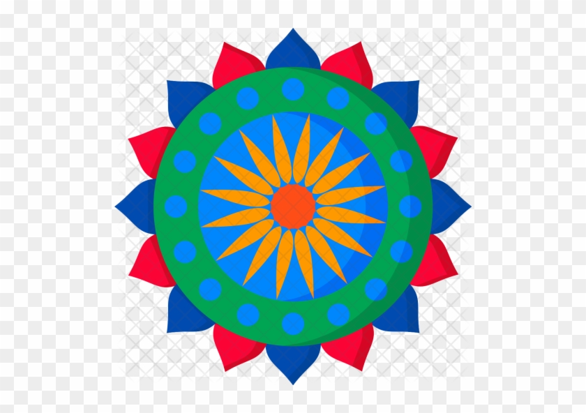 Rangoli, Sticker, Diwali, Decoration, Indian, Hindu, - Meditation Png #392439