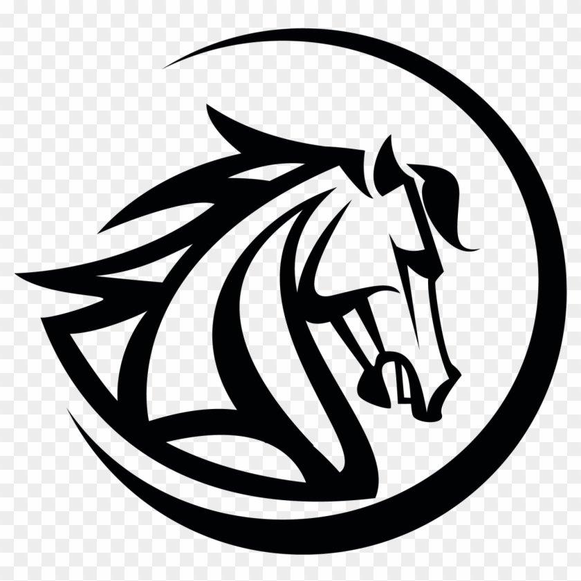 Mustang Stallion Logo Black - Mustang Stallion Logo Black #392470