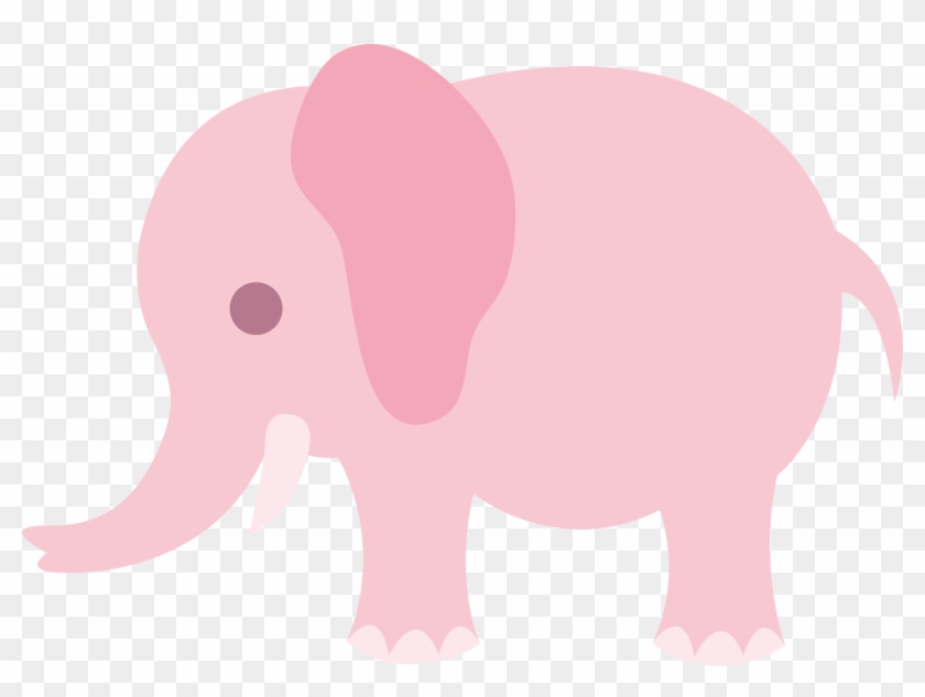 Cartoon Elephant Pictures - Cute Pink Elephant Clipart #392474