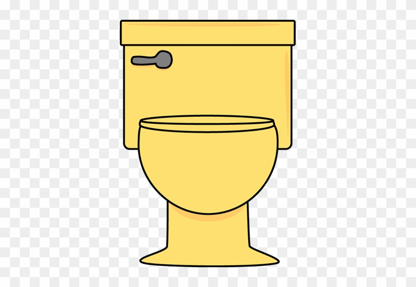 Yellow Toilet - Clipart Bathroom Toilet #392523