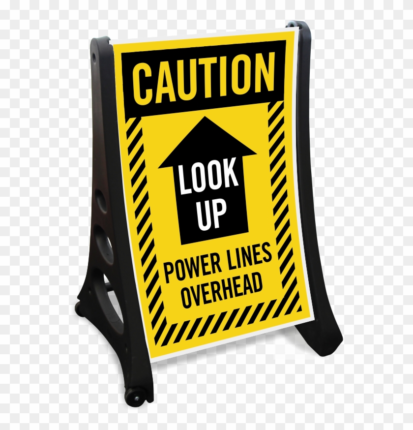 Danger Overhead Electrical Power Lines Sign Legal Signs - Under Construction Signs #392548