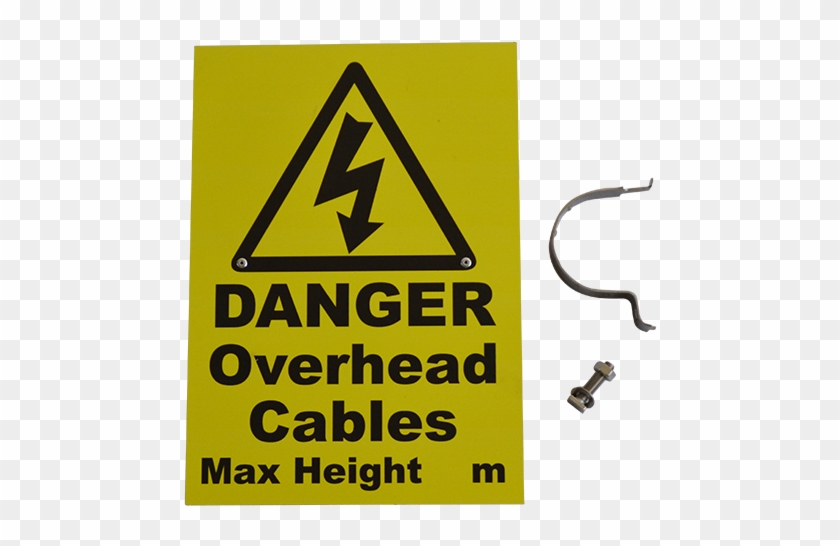 Gs6 Warning Sign - Danger Overhead Cables Sign #392556