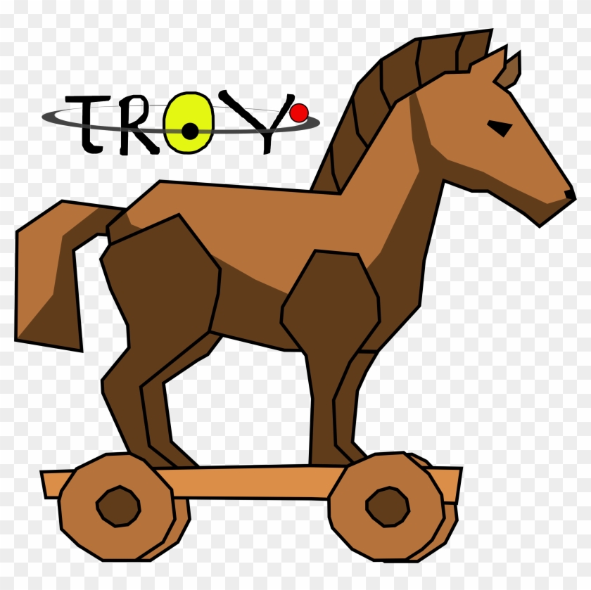 Trojan Horse With Ladder Over White Stock Illustration - Trojan Horse #392830