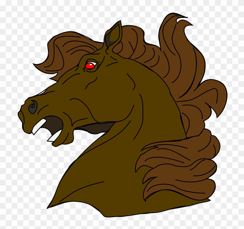Stallion Clipart Angry Horse - Horse Head #392849