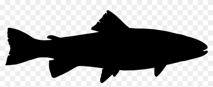 Free Jumping Fish Free Trout Silhouette Free Sailfish - Fish Silhouette #392870