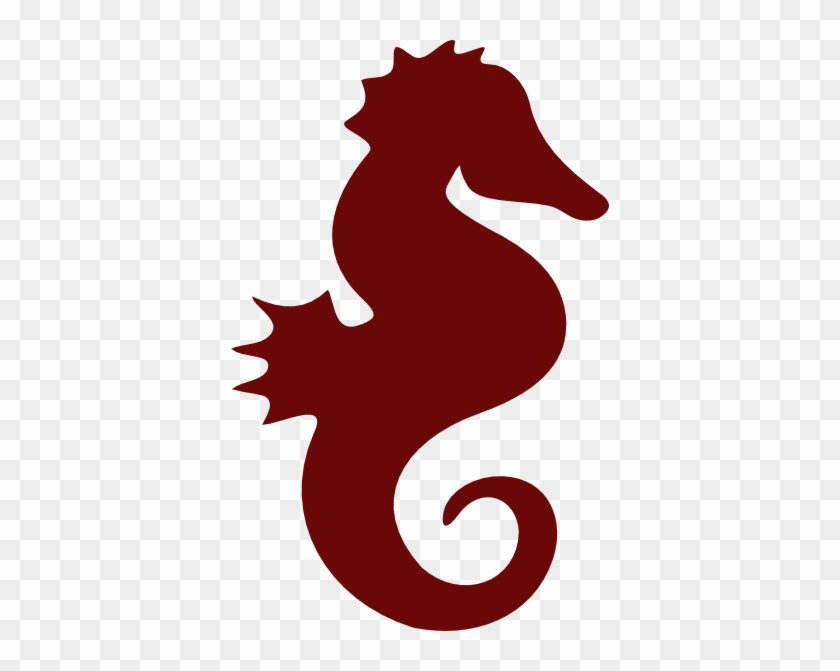 Seahorse Clipart Red - Seahorse Silhouette Png #392949
