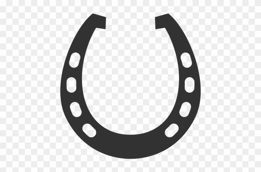 Horseshoe Racing Plate Silhouette - Horseshoe Silhouette #393013