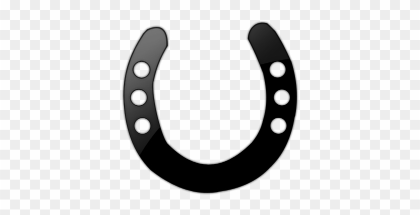 Horseshoe Black And White Clipart - Black Horse Shoe Clip Art #393047