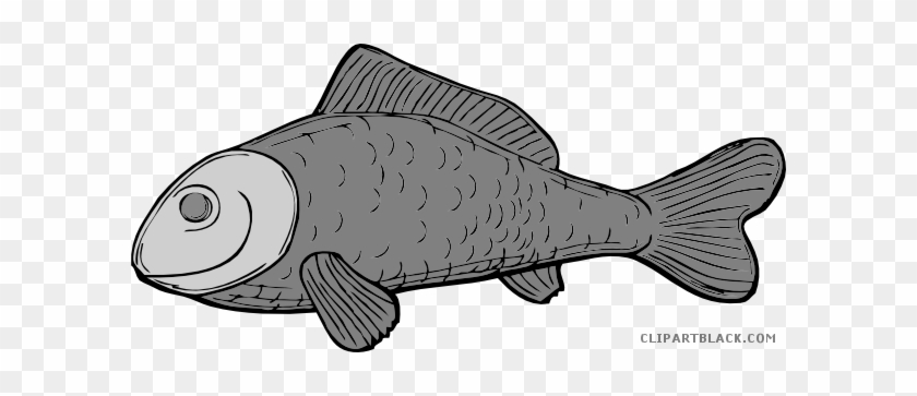Cartoon Fish Animal Free Black White Clipart Images - Green Fish Shower Curtain #393058