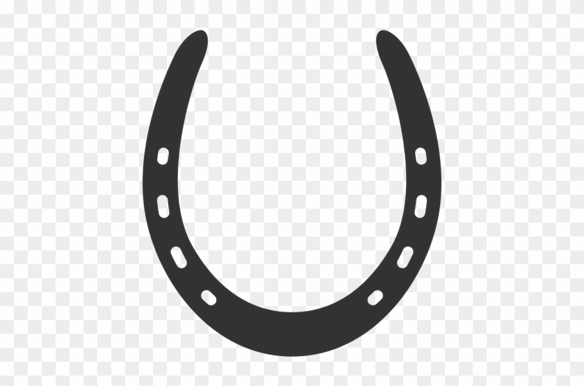 Common Horseshoe Silhouette - Horseshoe Clip Art Png #393064