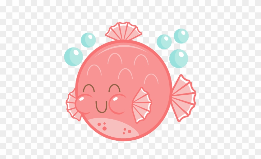 Puffer Fish Clip Art - Cute Puffer Fish Clipart #393091