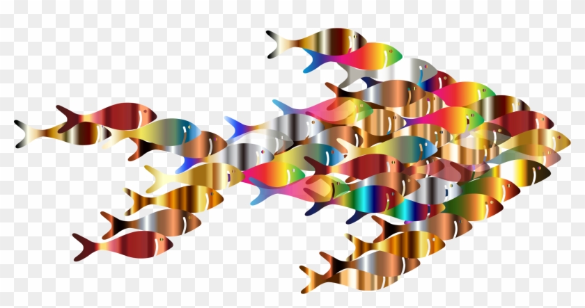 Colorful Fish Fractal - Colorful Fish Png #393101