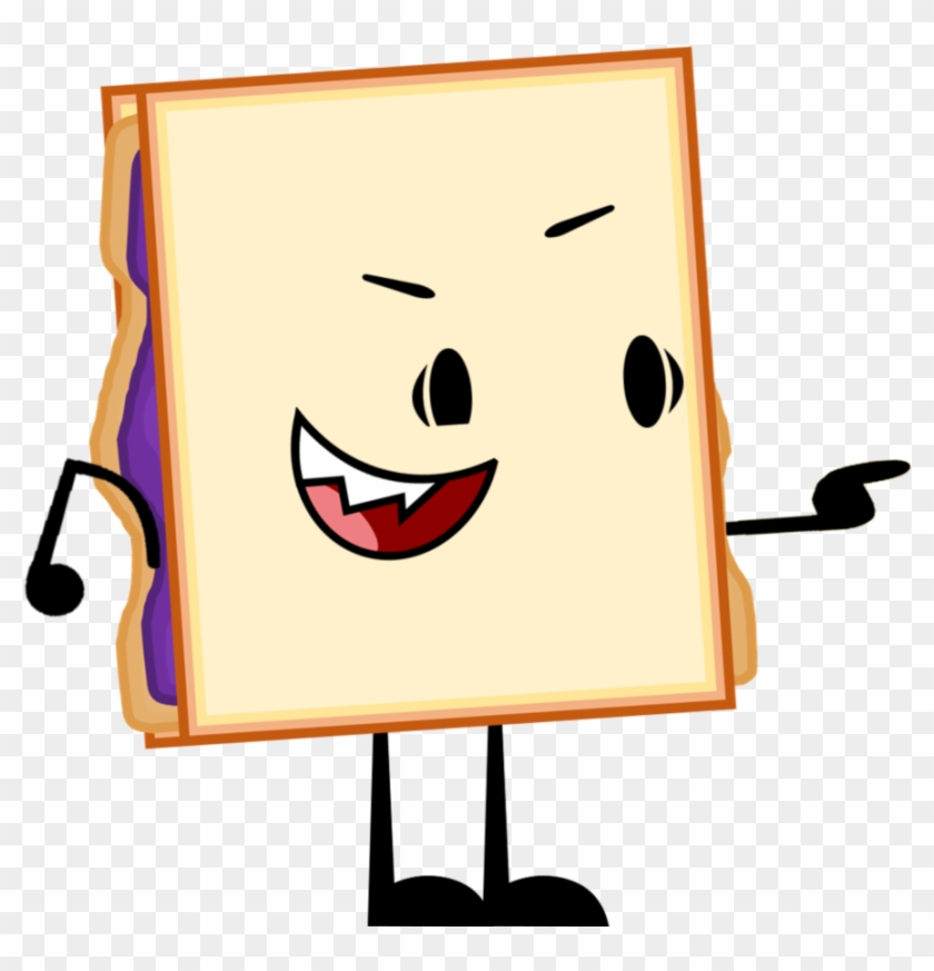 Sandwich Clipart Bfdi - Peanut Butter And Jelly Sandwich #393113