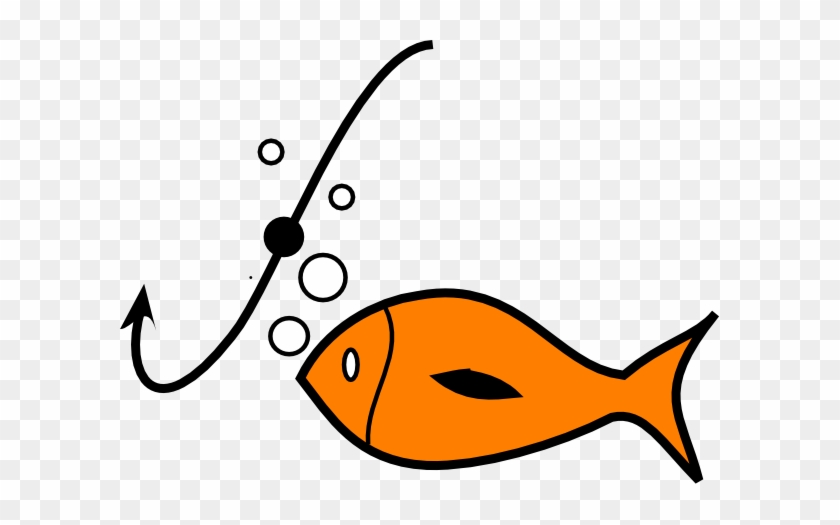 Small - Fish Hook And Fish #393116