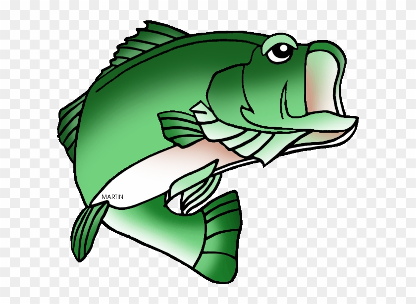 Florida State Freshwater Fish Largemouth Bass - Largemouth Bass Clipart Free #393134