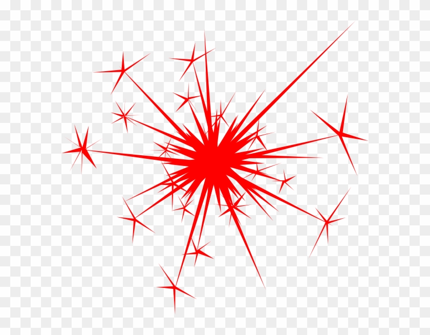 Red Firework Clip Art At Clkercom Vector Online Royalty - Sparkle Clip Art #393144