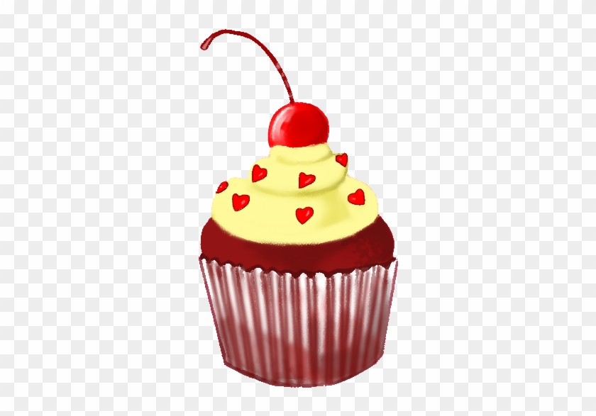 Cherry By Thenerdygirl101 - Red Velvet Cupcake Png #393157