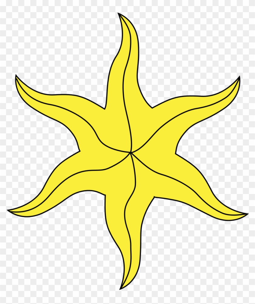 Starfish Template 8, Buy Clip Art - Six Pointed Star Heraldry #393214