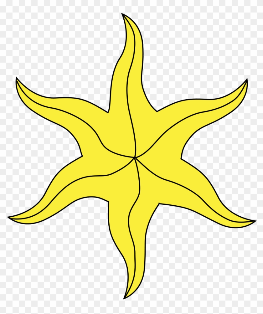 Starfish Template 8, Buy Clip Art - Six Pointed Star Heraldry #393214