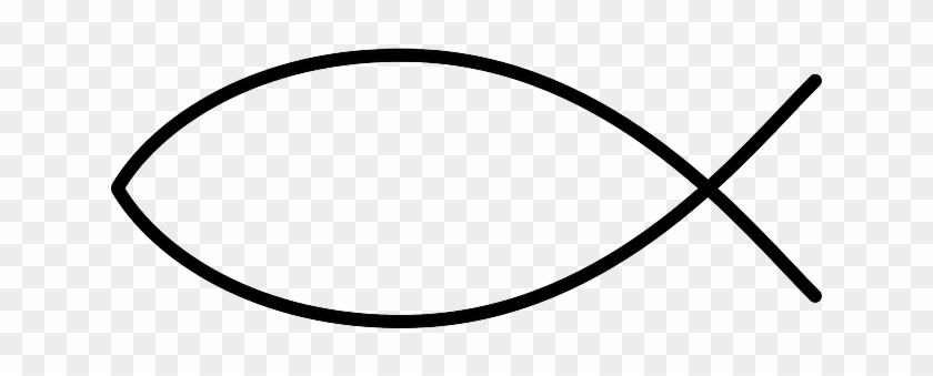 Fish Line Drawing - Simple Fish Outline #393233