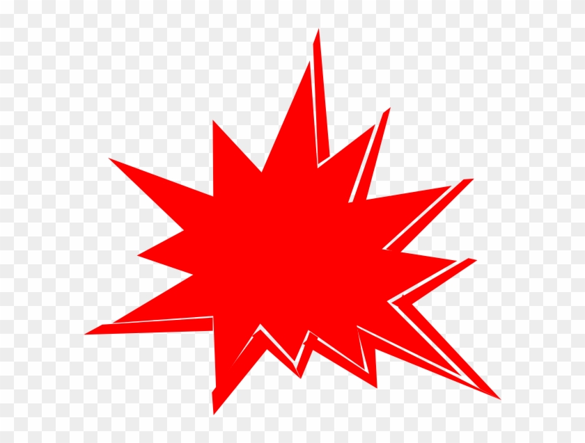 Red Starburst Clip Art #393245