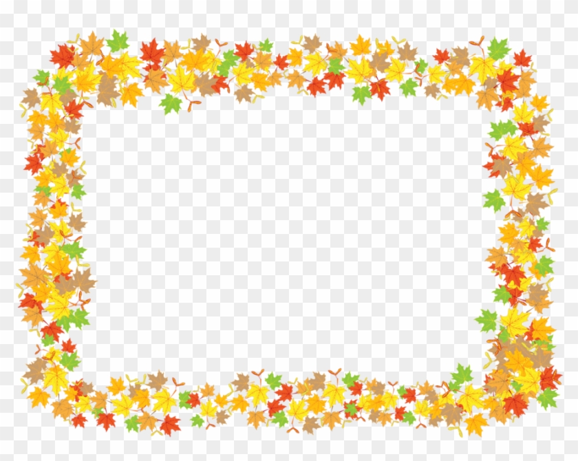 Maple Leaves Frame By Flashtuchka - Leaf Frame Png #393375