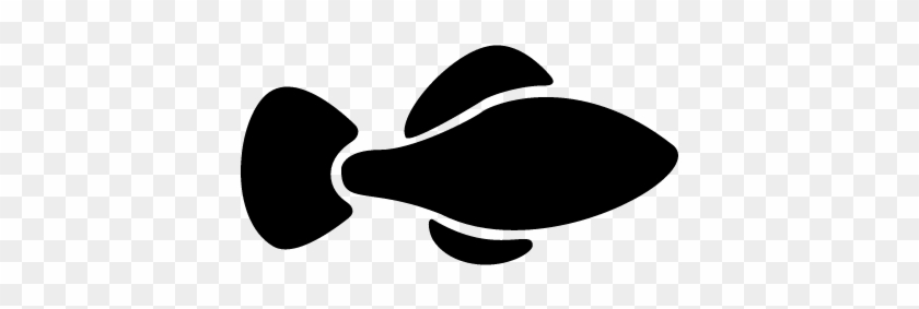 Fish Black Shape Vector - Shape #393416