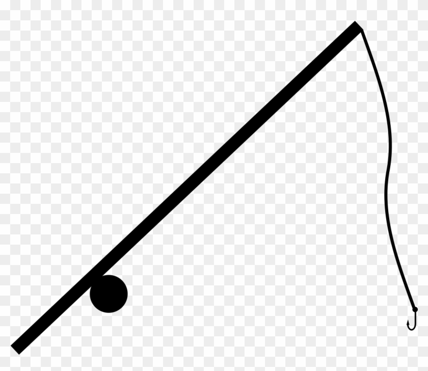 Fishing Rods Fish Hook Clip Art - Fishing Rod Icon Png #393455