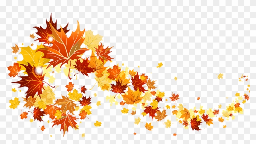 Fall Leaves And Pumpkins Border Png Download - Small Pictures Of Fall Leaves #393474