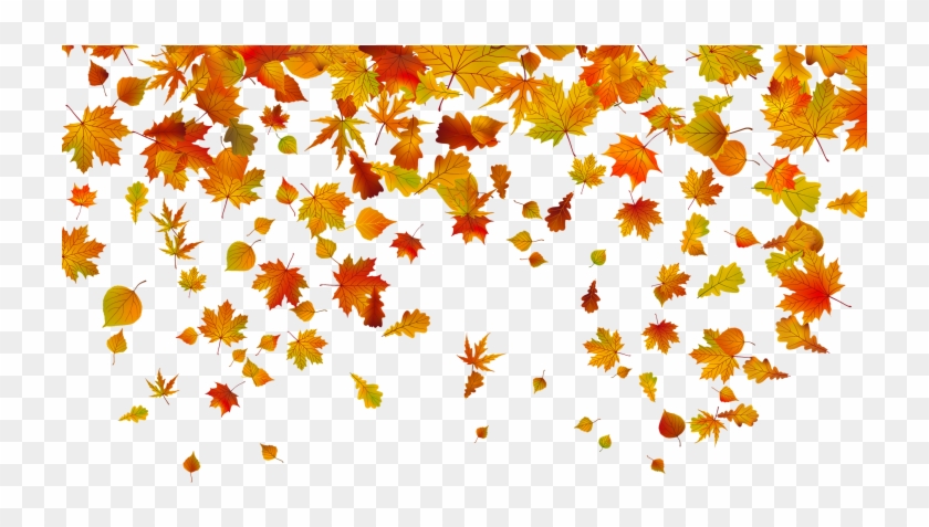 Exciting Fall Leaves Background Medium Size Exciting - Falling Leaves Clipart Transparent #393482