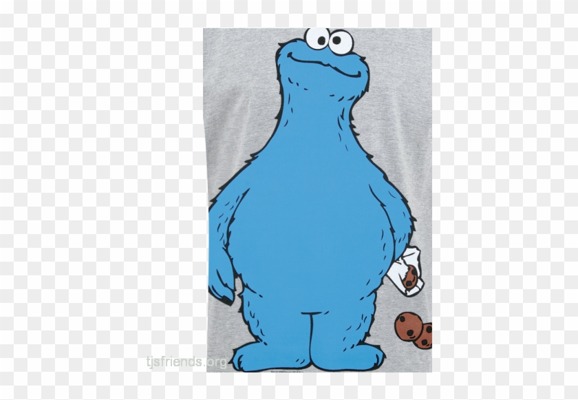 Cookie Thief Camiseta Gris/melé Mezclado 97% Algodón - Monstruo De Las Galletas #393487