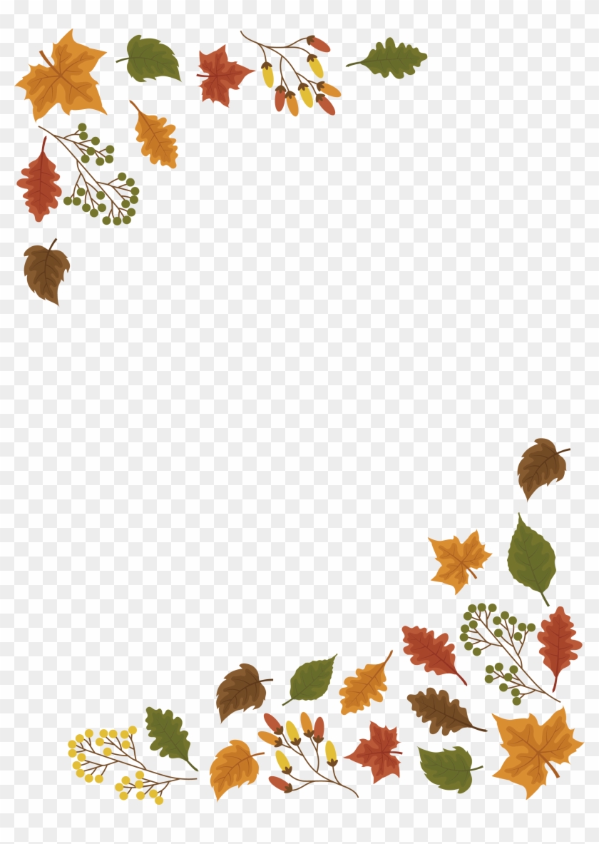 The Maple Leaf Border - Autumn Border Png #393491