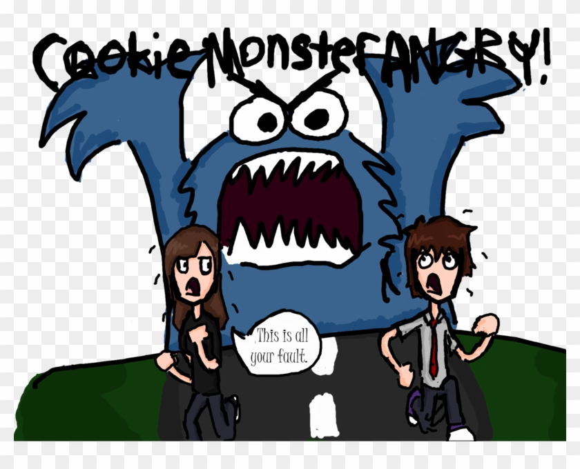 Cookie Monster Angry By Hiilikestuffxd - Cookie Monster Angry Meme #393498