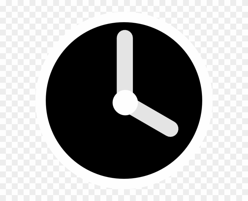 Clock Black Vector Png #393525