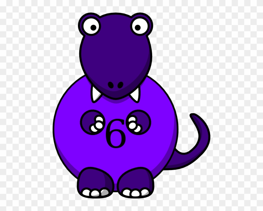 Purple Dinosaur Sharp Claws Illustration Stock Vector - Dinosaur Clip Art #393563