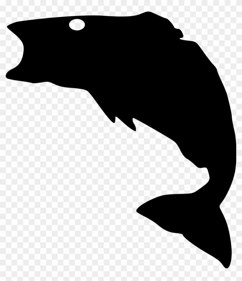 Bass-fish File Size - Bass Fish Silhouette #393583