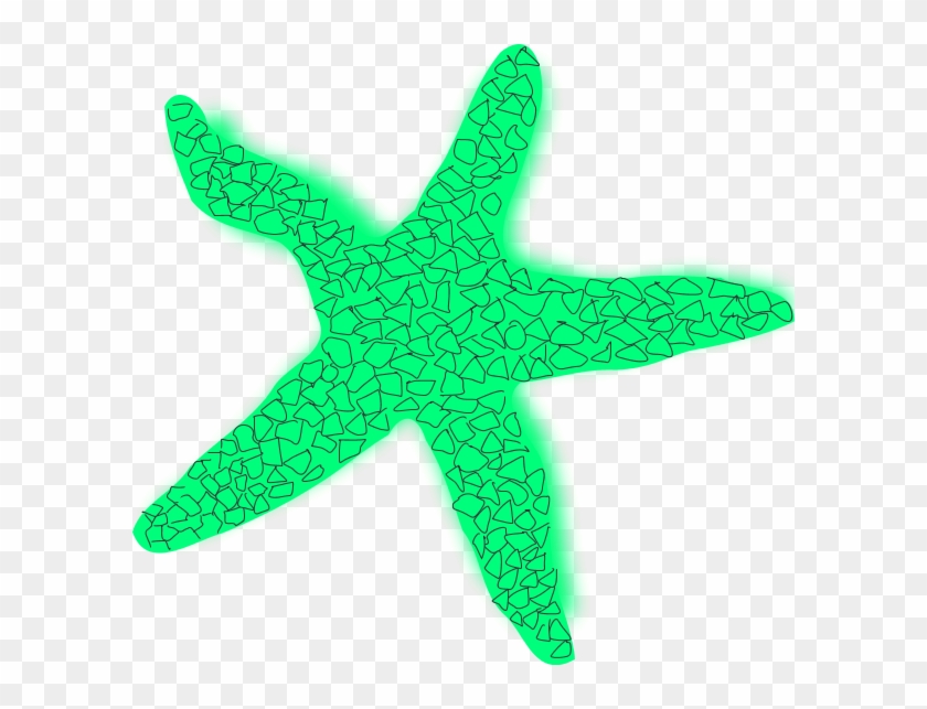 Green Starfish Clipart #393625