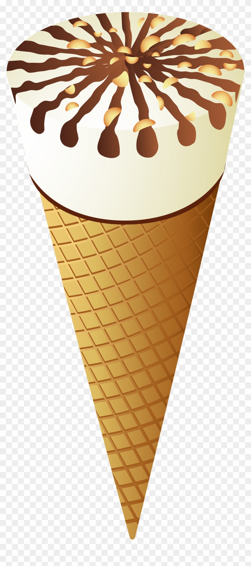 Ice Cream Cone Png Clip Art - Ice Cream Vector #393652