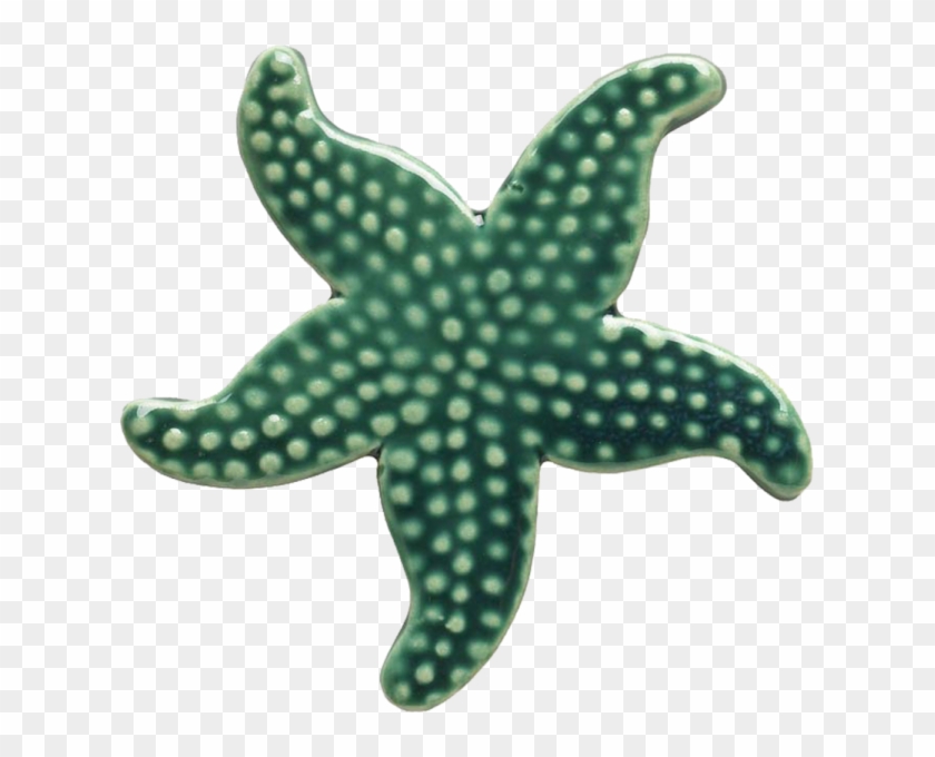 102tl 5" Starfish-teal Ceramic Pool Mosaic - Green Starfish #393682